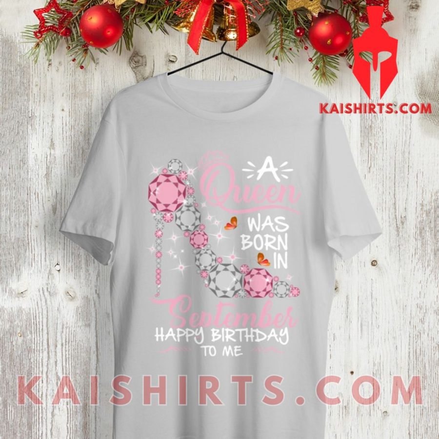 A Queen Was Born In September Classic Unisex Custom T-Shirt's Product Pictures - Kaishirts.com