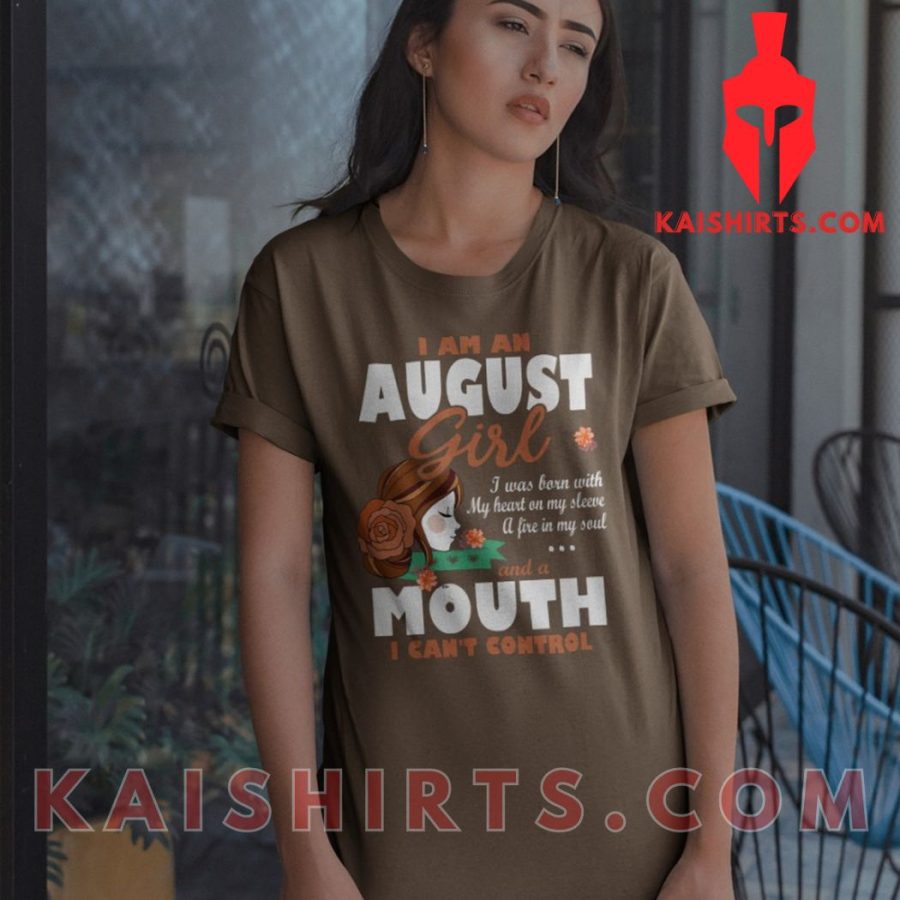 August Girl A Mouth I Can'T Control Classic Unisex Custom T-Shirt's Product Pictures - Kaishirts.com