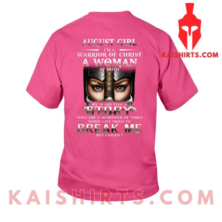 August Girl Warrior Of Christ  T-shirt Youth's Product Pictures - Kaishirts.com