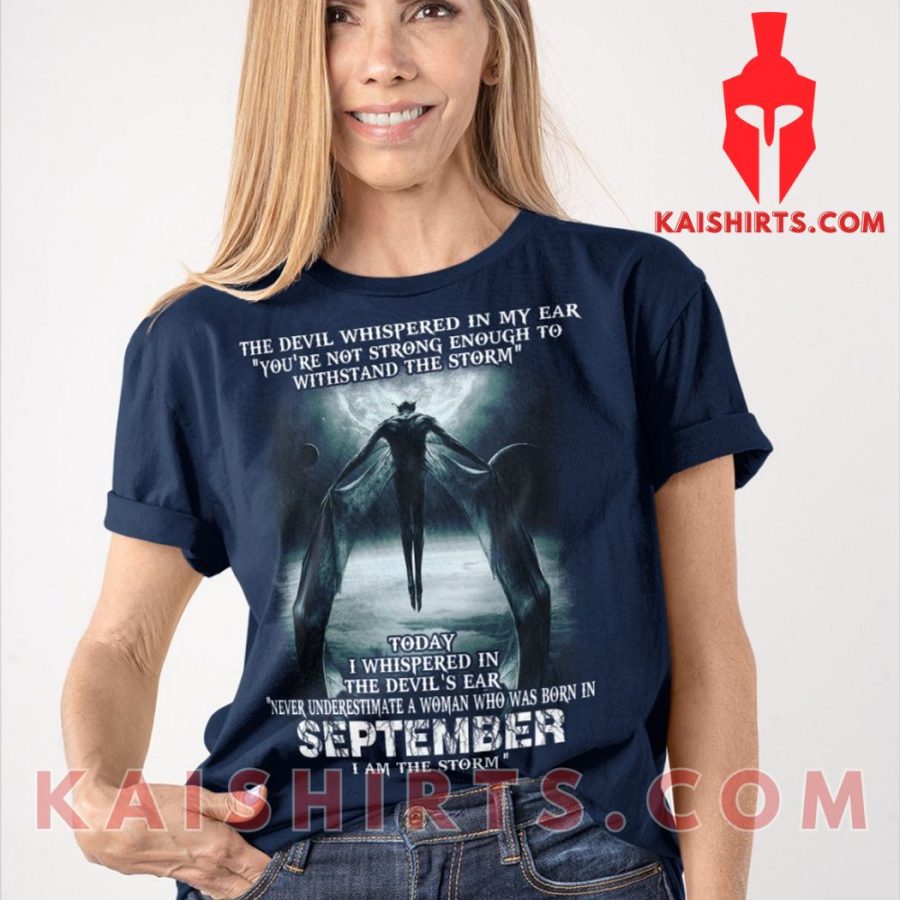 Devil Whispered September Classic Unisex Custom T-Shirt's Product Pictures - Kaishirts.com