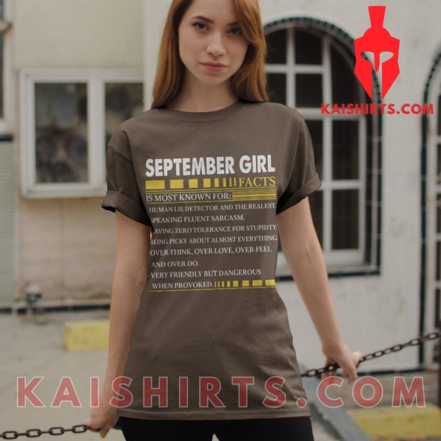 September Girl Facts Classic Unisex Custom T-Shirt's Product Pictures - Kaishirts.com