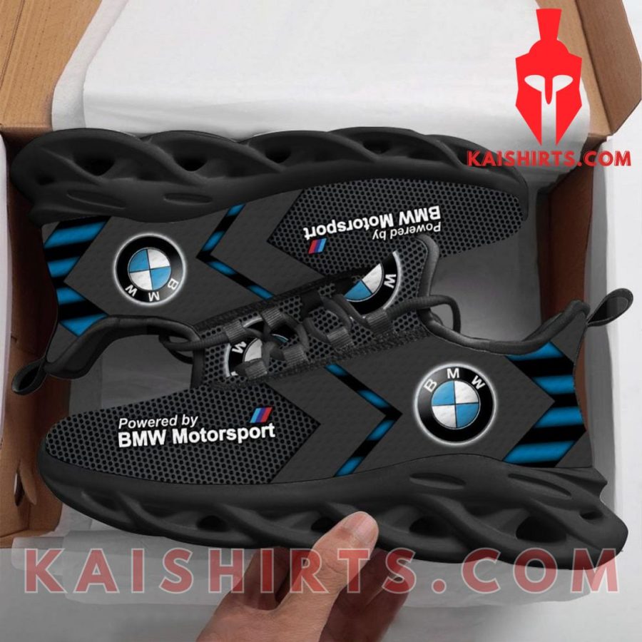 BMW Motorsport Car Style 5 Custom Name Clunky Maxsoul Sneaker - Grey, Black Arrows Pattern's Product Pictures - Kaishirts.com