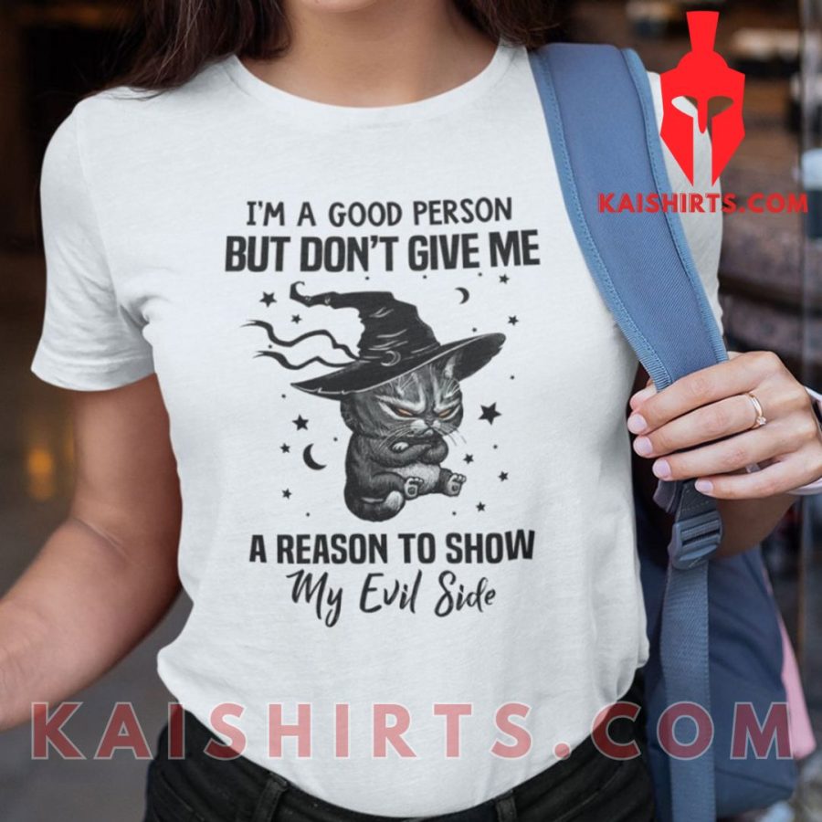 Don’t Give Me A Reason To Show My Evil Side Shirt Halloween's Product Pictures - Kaishirts.com