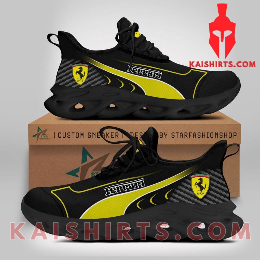 Ferrari Car Custom Name Clunky Maxsoul Sneaker's Product Pictures - Kaishirts.com