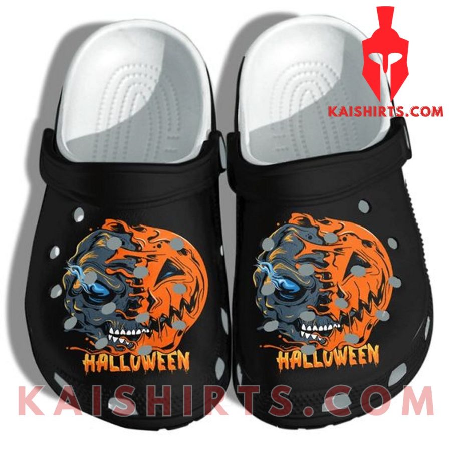 Halloween Pumpkin Skull Face Tattoo Shoes Clog Halloween Crocs Crocband Clog's Product Pictures - Kaishirts.com