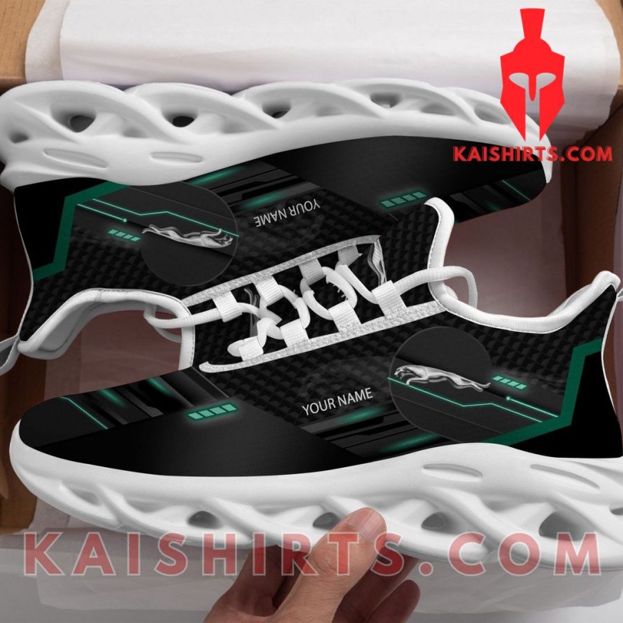 Jaguar Cars Car Style 7 Custom Name Clunky Maxsoul Sneaker - Green, Black Graphite Pattern's Product Pictures - Kaishirts.com
