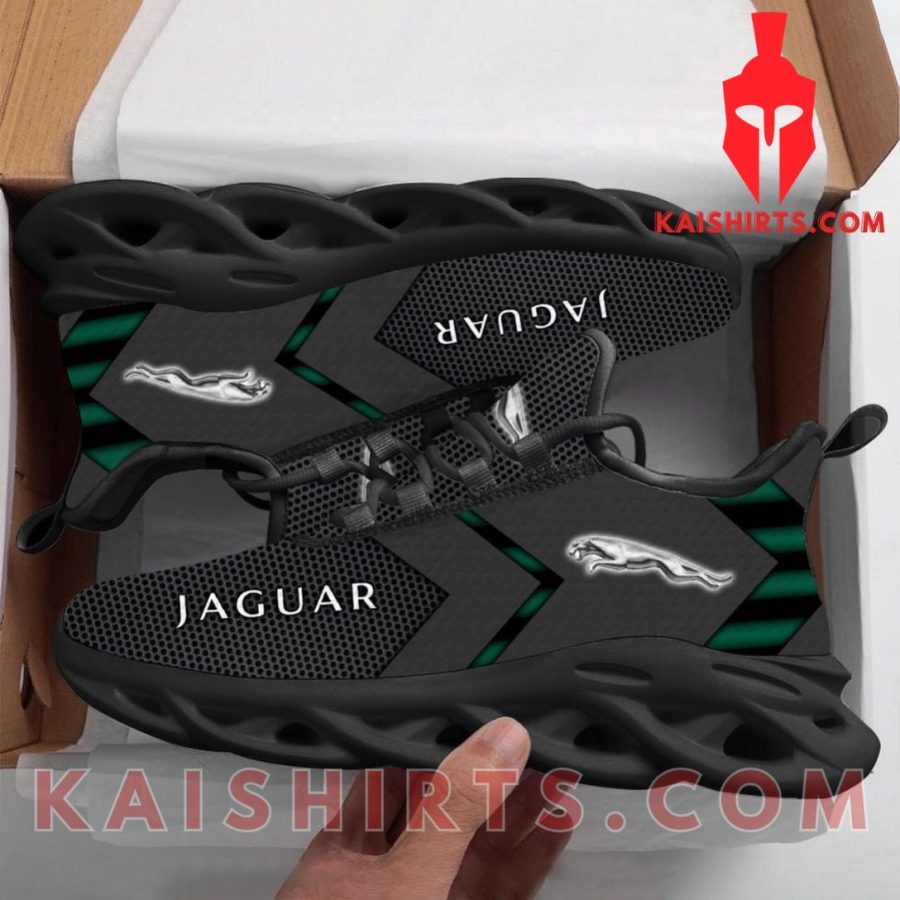 Jaguar Cars Car Style 8 Custom Name Clunky Maxsoul Sneaker - Grey Arrow Pattern's Product Pictures - Kaishirts.com
