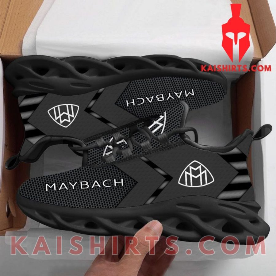 Maybach Car Style 8 Custom Name Clunky Maxsoul Sneaker - Grey Black Arrows Pattern's Product Pictures - Kaishirts.com