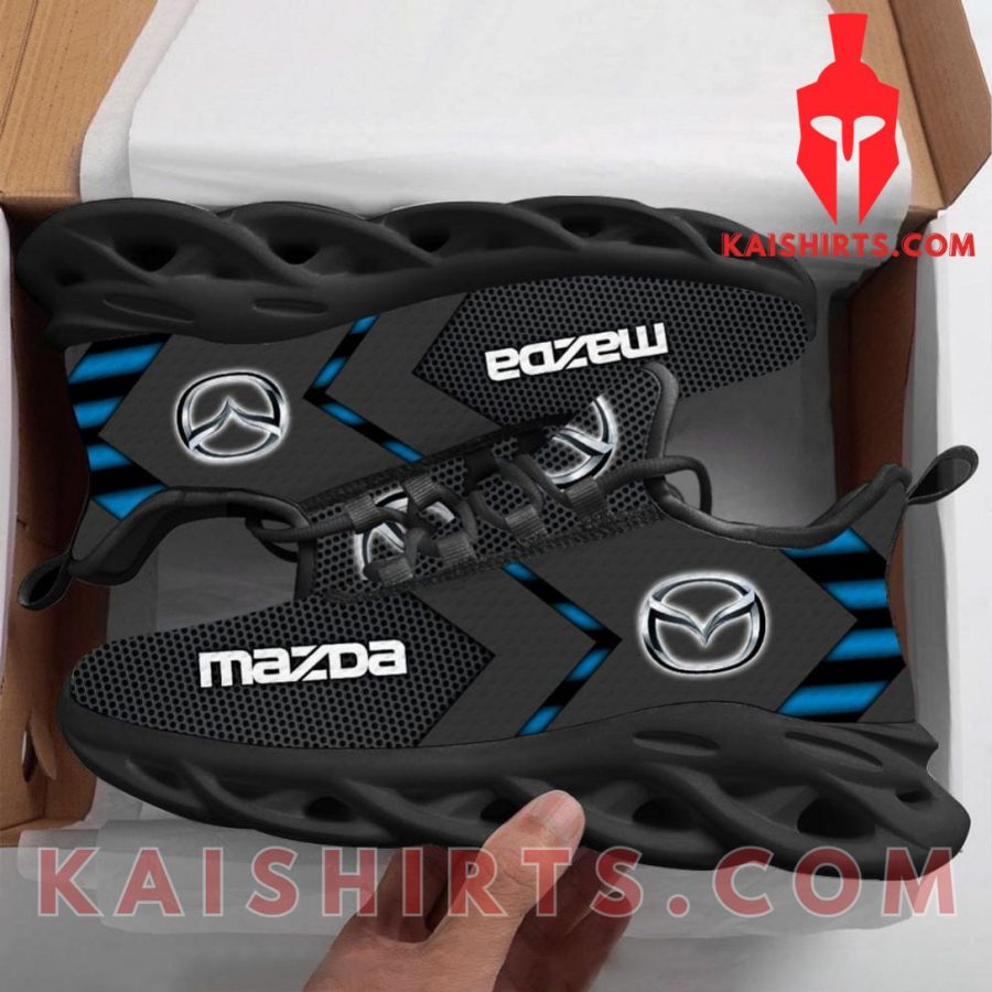 Mazda Car Style 6 Custom Name Clunky Maxsoul Sneaker - Grey Arrows Pattern's Product Pictures - Kaishirts.com