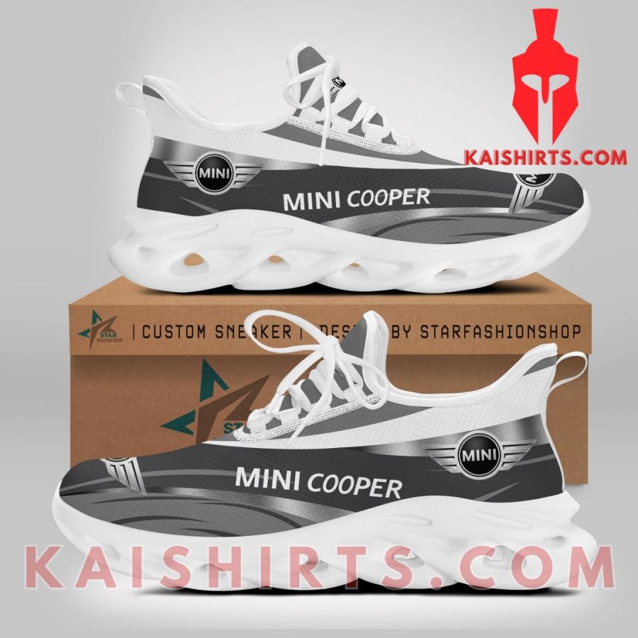 Mini Cooper Car Style 5 Custom Name Clunky Maxsoul Sneaker - Grey White Animal Print Pattern's Product Pictures - Kaishirts.com