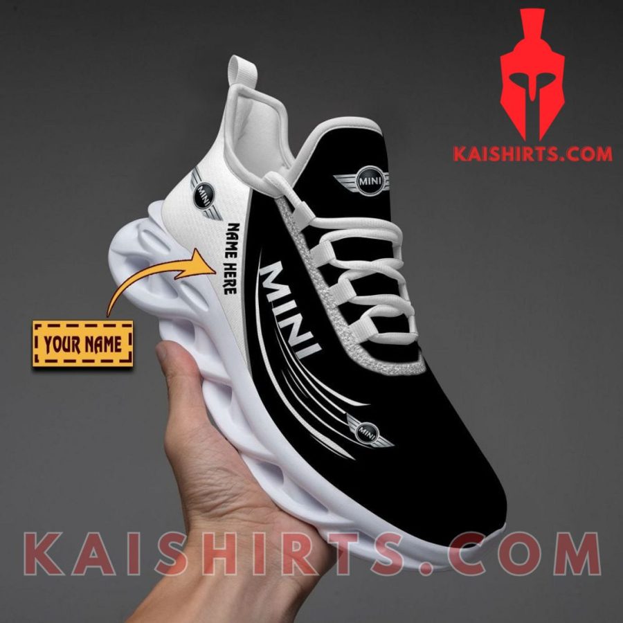 Mini VITSG9048 Car Style 6 Custom Name Clunky Maxsoul Sneaker - Black White Three Line Pattern's Product Pictures - Kaishirts.com