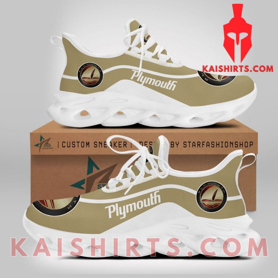 Plymouth Car Style 1 Clunky Maxsoul Sneaker - Brown Color, Original logo Pattern's Product Pictures - Kaishirts.com