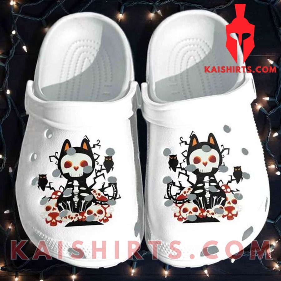 Skull Cat Tattoo Shoes Clog - Halloween Crocs Crocband Clog's Product Pictures - Kaishirts.com