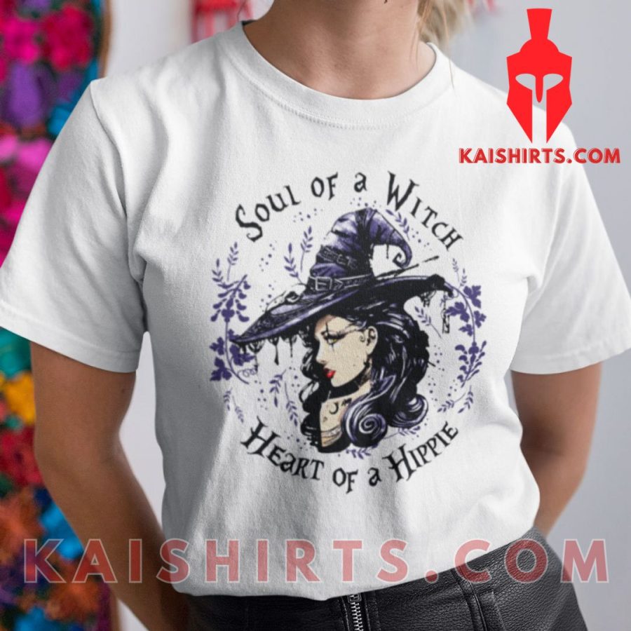 Soul Of A Witch Heart Of A Hippie Halloween T Shirt's Product Pictures - Kaishirts.com
