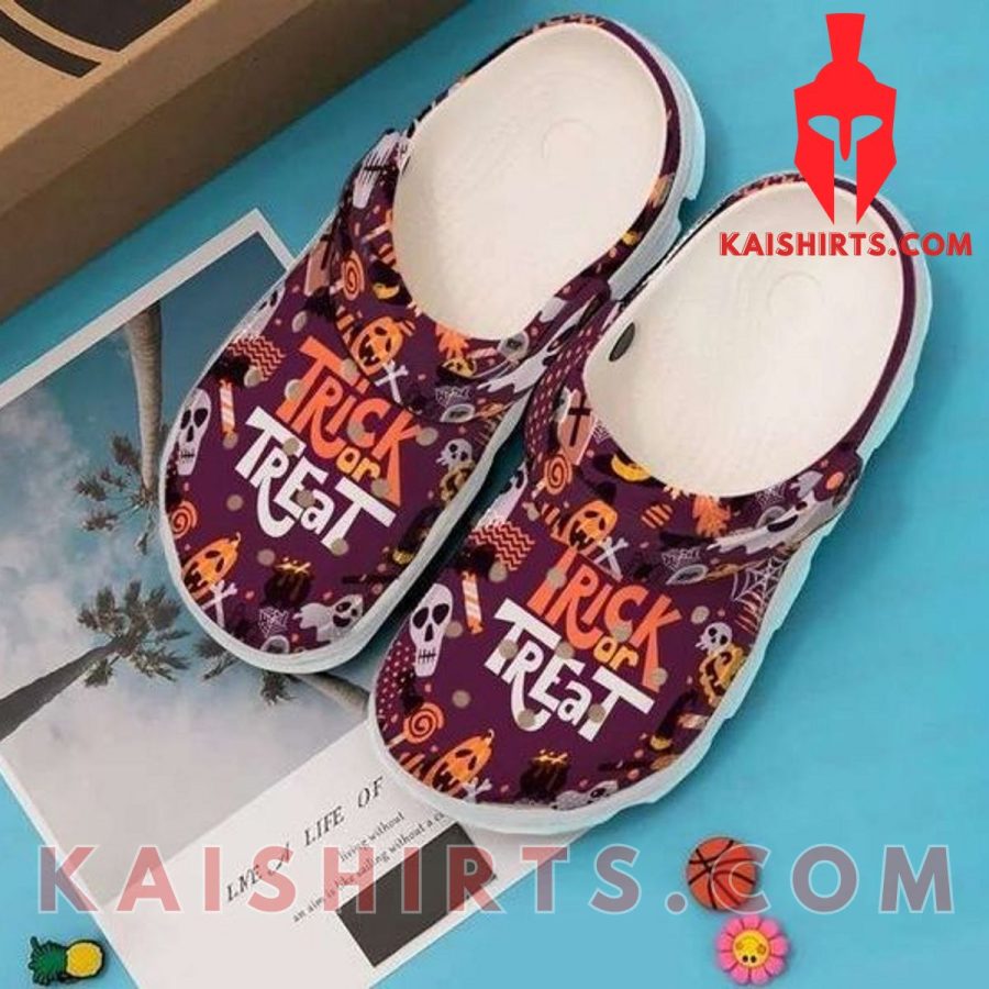 Trick Or Treat Theme Pattern Halloween Crocs Crocband Clogs Shoes's Product Pictures - Kaishirts.com