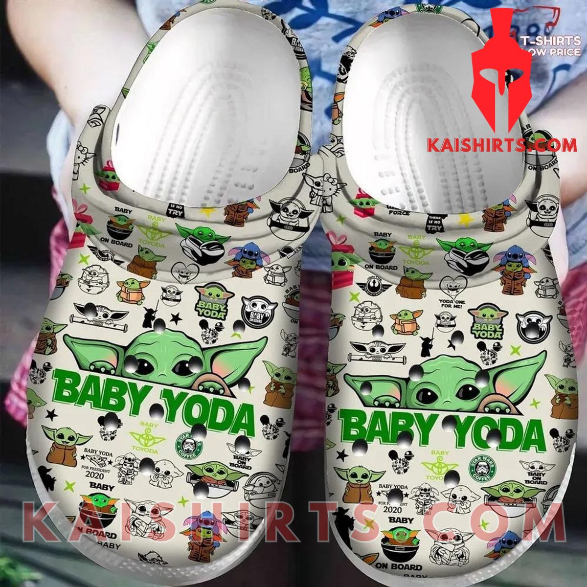 Baby Yoda On Board Clogband Crocs Shoes