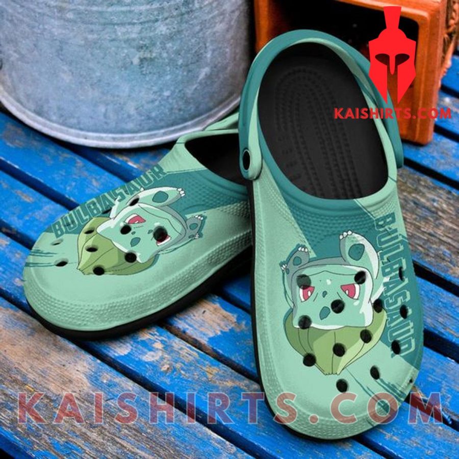 Bulbasaur Grass Type Pokemon Cute Crocs Classic Clogs Shoes In Green's Product Pictures - Kaishirts.com
