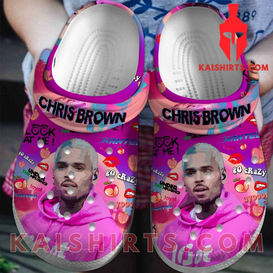 Chris Brown American Singer Clogband Crocs Shoes's Product Pictures - Kaishirts.com