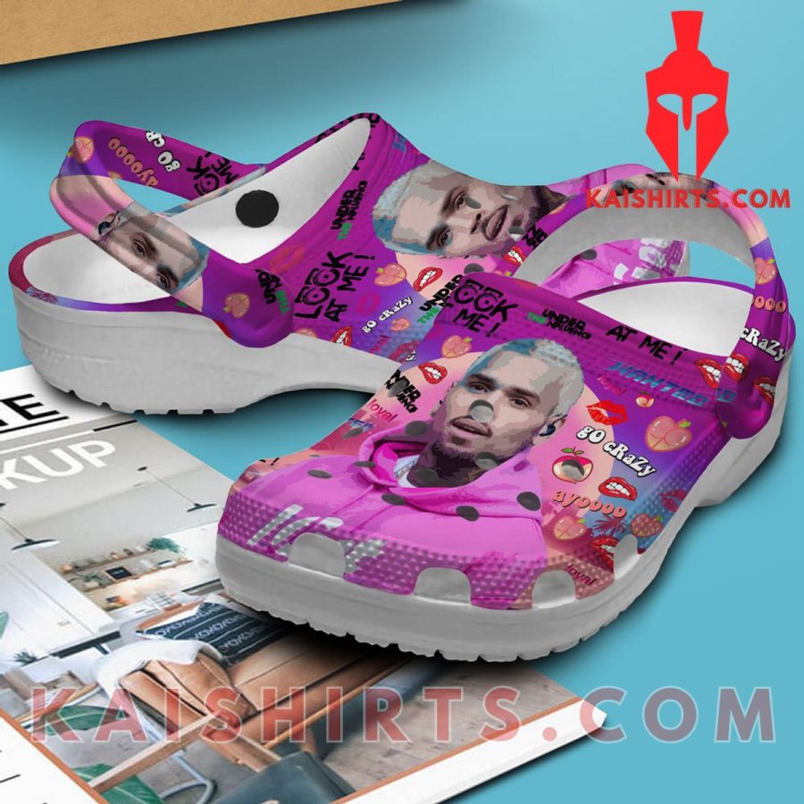 Chris Brown American Singer Clogband Crocs Shoes's Product Pictures - Kaishirts.com
