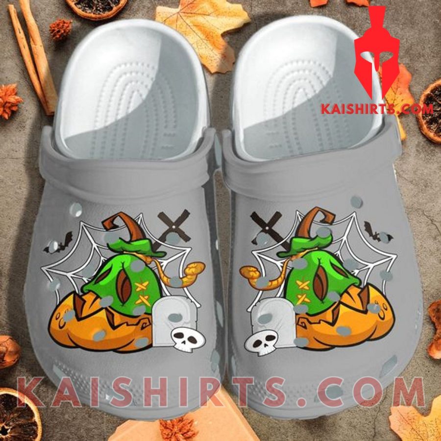 Creepy Pumpkin Halloween Monster Shoes Clog Halloween Crocs Crocband Clog's Product Pictures - Kaishirts.com