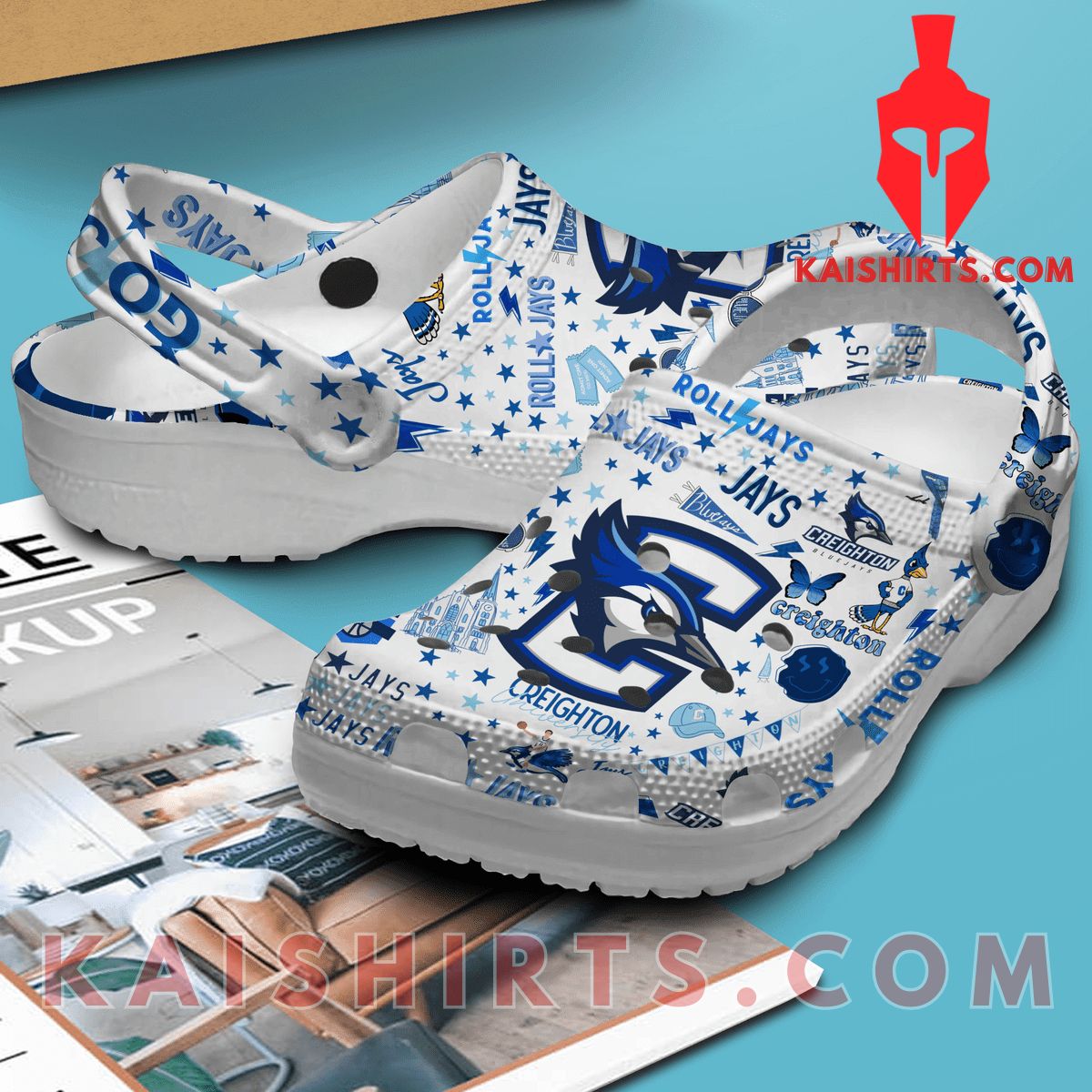 Creighton Bluejays Clogband Crocs Shoes