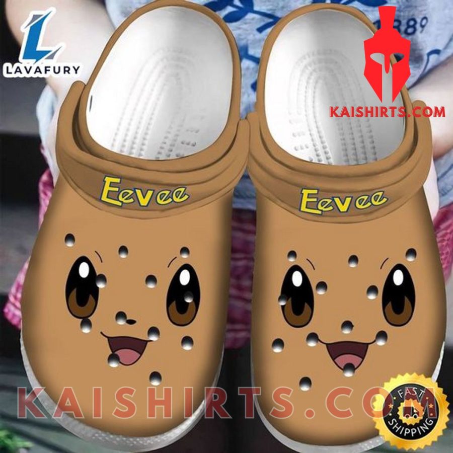 Eevee Pokemon So Cute Brown Crocs Classic Clog Shoes Zanaboutique Crocs's Product Pictures - Kaishirts.com