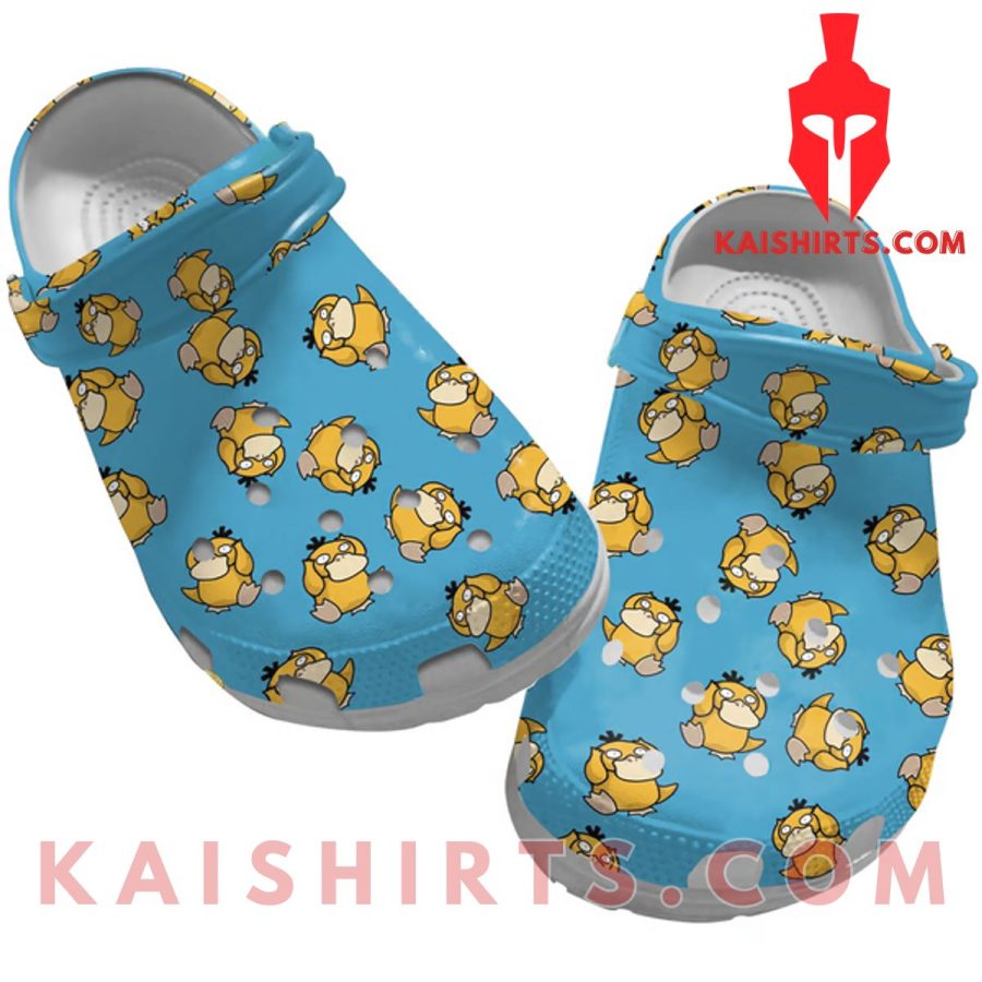 Funny Pokemon Psyduck Pattern Blue Crocs's Product Pictures - Kaishirts.com