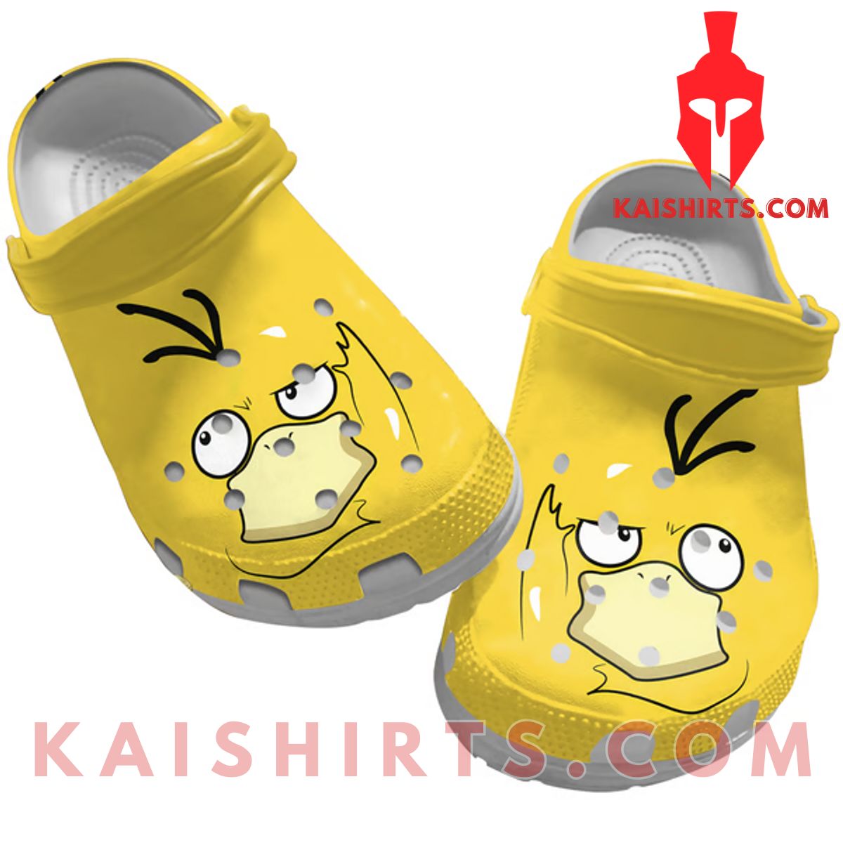 Funny Pokemon Psyduck Yellow Print Crocs