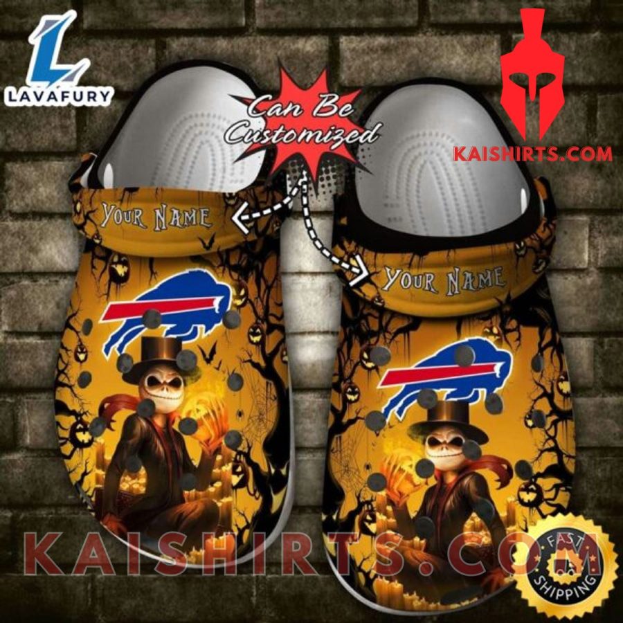 Personalized Buffalo Bills Halloween Light Nightmare Before Christmas Crocs Clogs Crocband Shoes's Product Pictures - Kaishirts.com