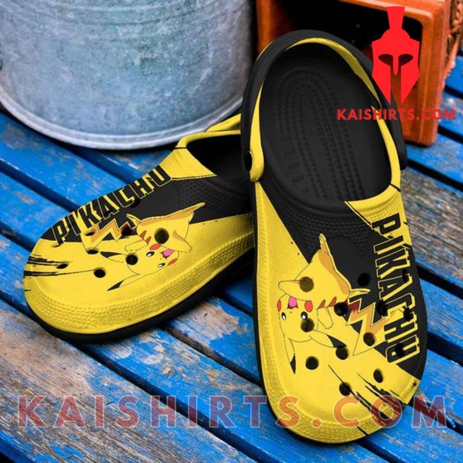 Pikachu Chubby Rodent Pokemon Cute Crocs Classic Clogs Shoes In Yellow Black's Product Pictures - Kaishirts.com