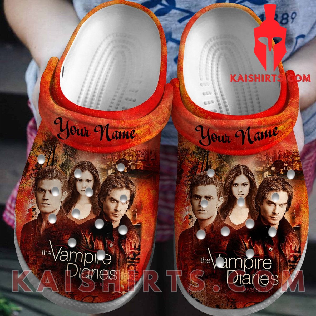 The Vampire Diaries Custom Name Clogband Crocs Shoes