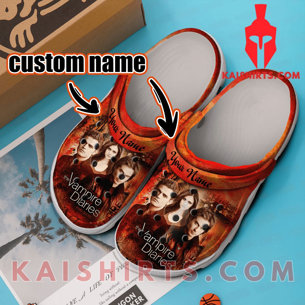 The Vampire Diaries Custom Name Clogband Crocs Shoes