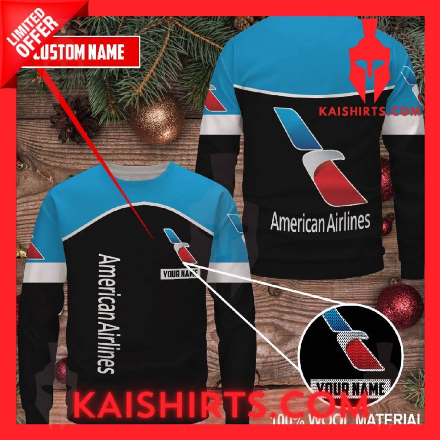 American AirlinesBlue Ugly Christmas Sweater's Product Pictures - Kaishirts.com