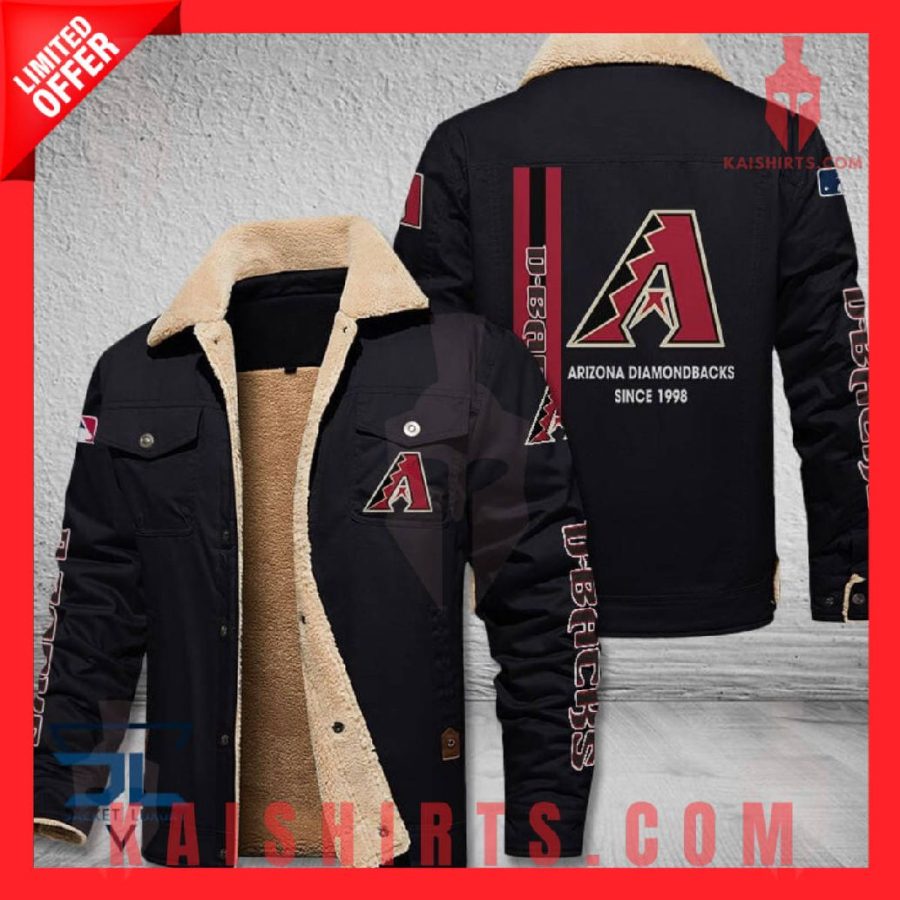 Arizona Diamondbacks MLB Shearling Jacket's Product Pictures - Kaishirts.com