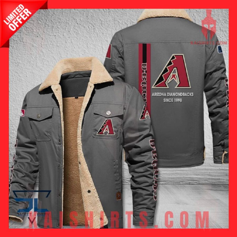 Arizona Diamondbacks MLB Shearling Jacket's Product Pictures - Kaishirts.com