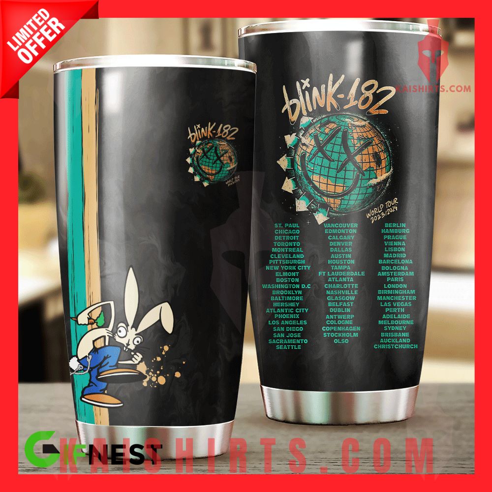 Blink-182 2023/2024 Word Tour Tumbler Cup's Product Pictures - Kaishirts.com