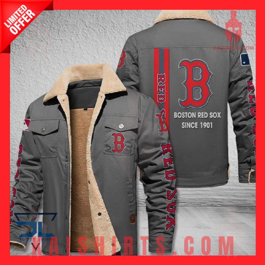 Boston Red Sox MLB Shearling Jacket's Product Pictures - Kaishirts.com