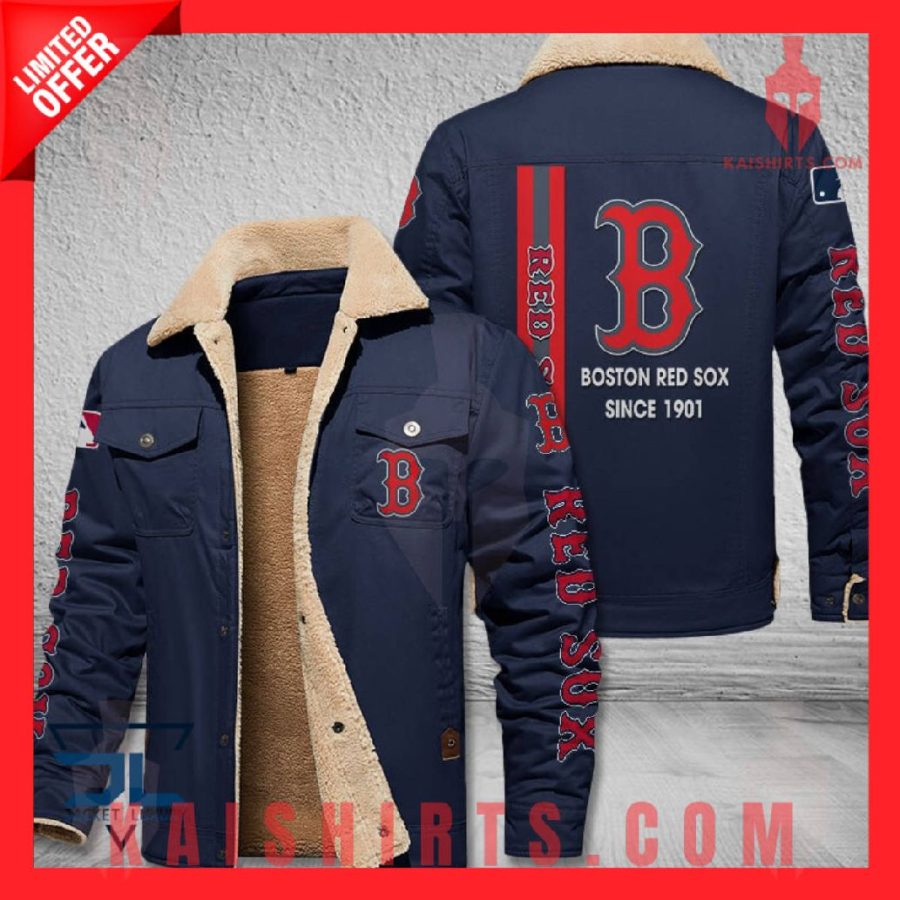 Boston Red Sox MLB Shearling Jacket's Product Pictures - Kaishirts.com