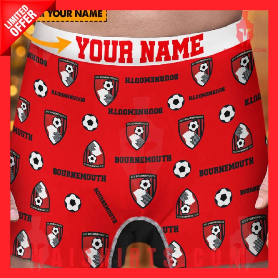 Bournemouth EPL New Personalized Boxers Shorts's Product Pictures - Kaishirts.com