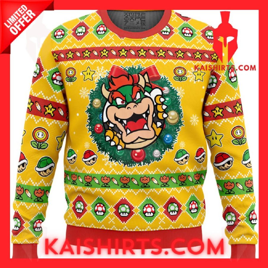 Bowser Ugly Christmas Sweater's Product Pictures - Kaishirts.com