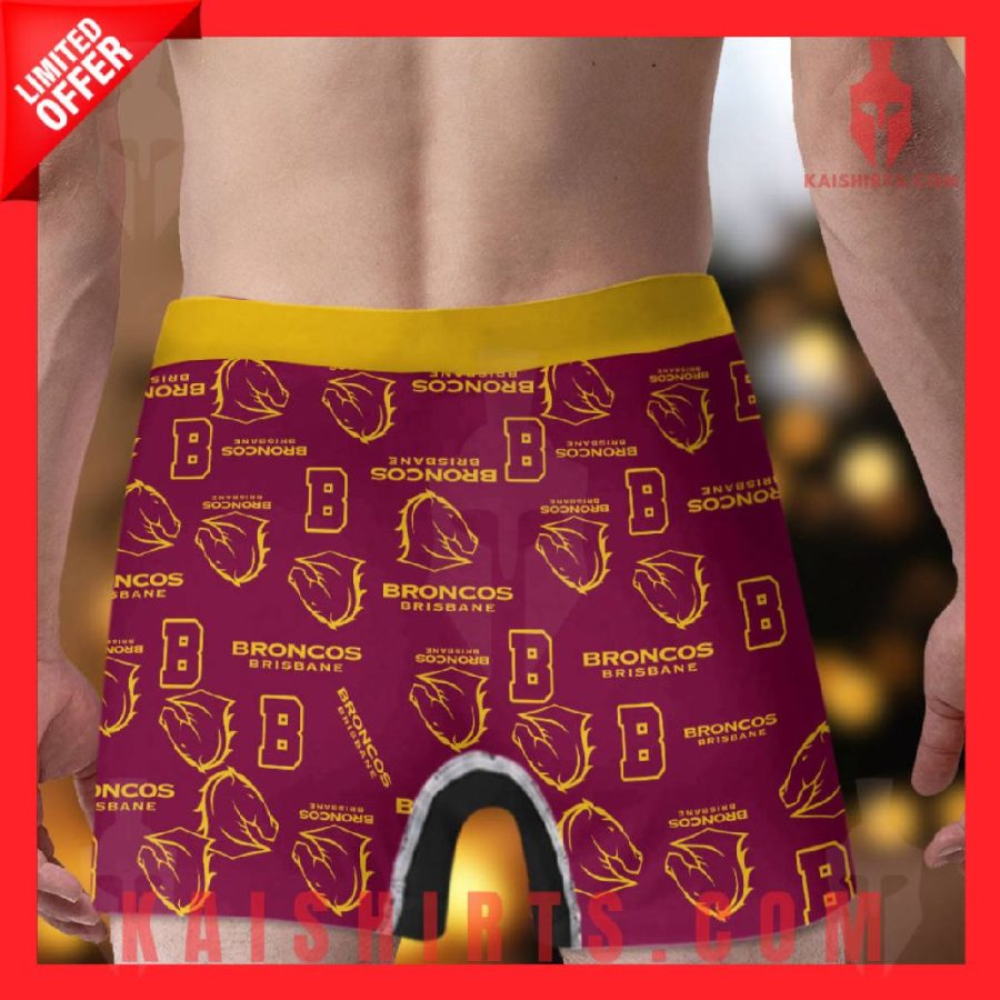 Brisbane Broncos NRL New Personalized Boxers Shorts's Product Pictures - Kaishirts.com
