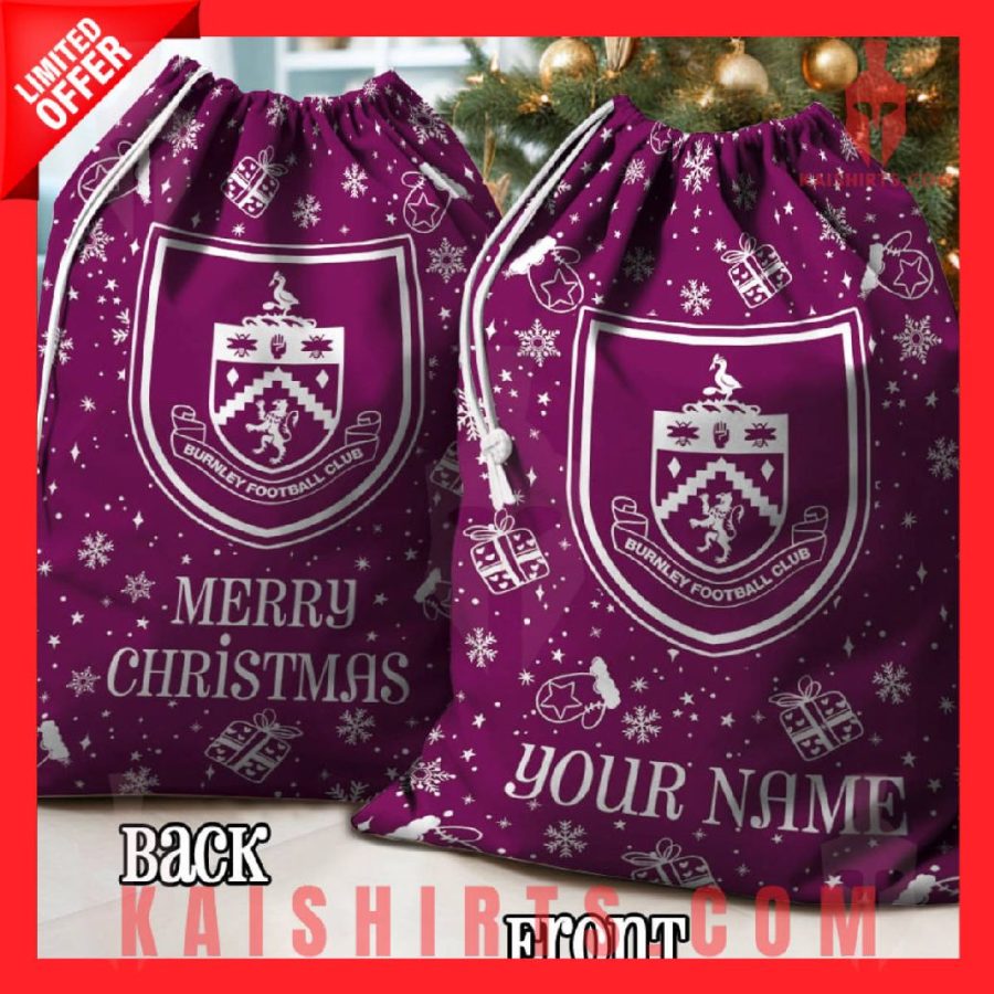 Burnley EPL Personalized Christmas Backpack Sack's Product Pictures - Kaishirts.com