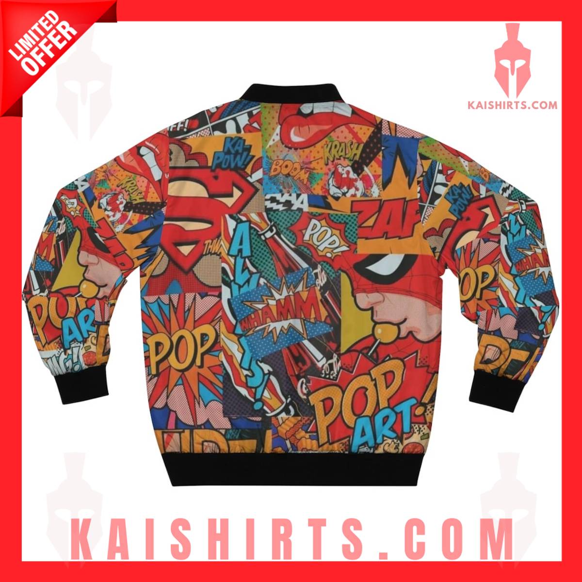 Comic POP Spiderman Bomber Jacket's Product Pictures - Kaishirts.com