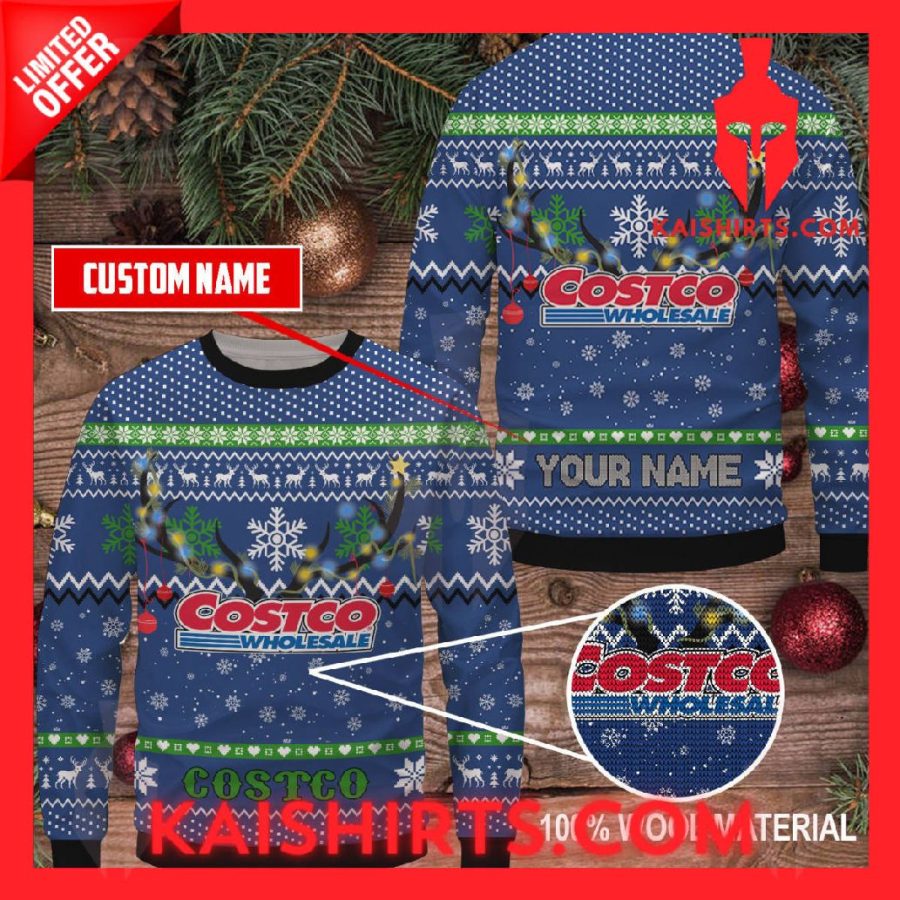 Costco Blue Logo Ugly Christmas Sweater's Product Pictures - Kaishirts.com