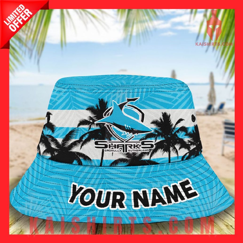 Cronulla Sutherland Sharks Personalized NRL Bucket Hat's Product Pictures - Kaishirts.com