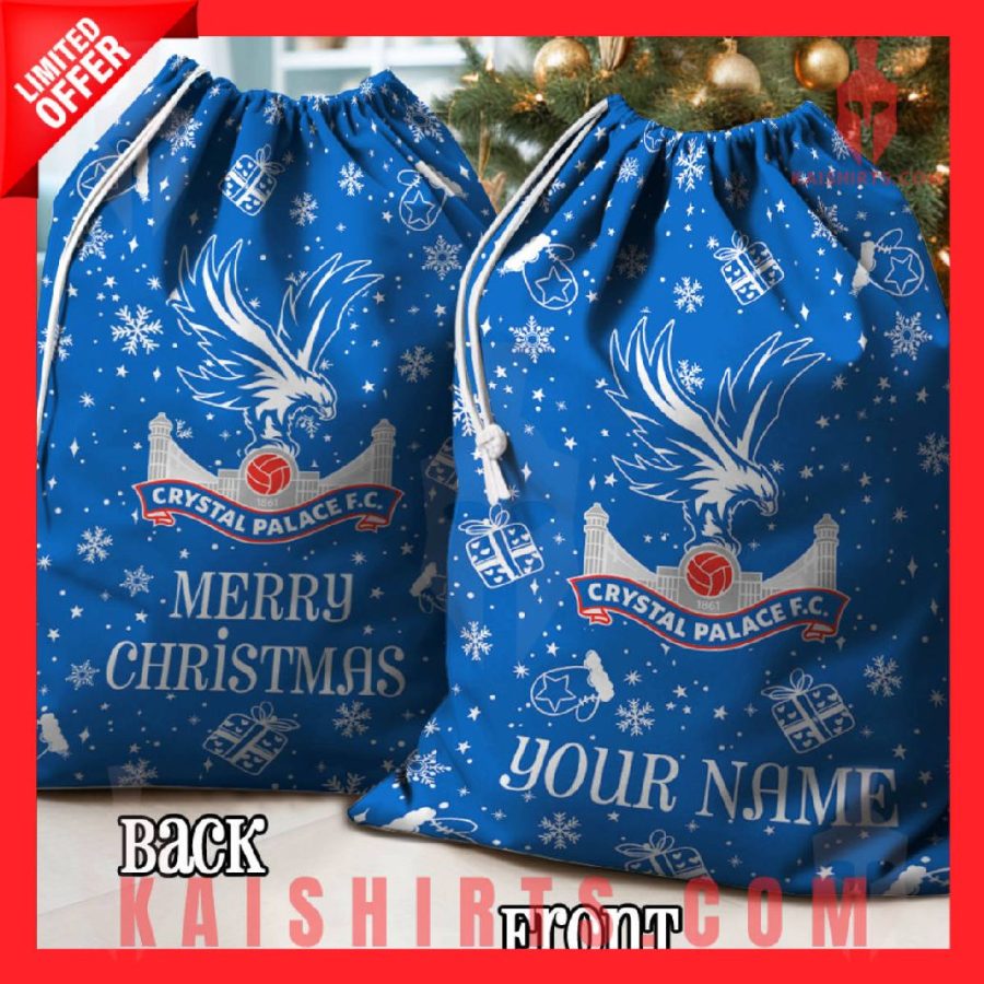 Crystal Palace EPL Personalized Christmas Backpack Sack's Product Pictures - Kaishirts.com