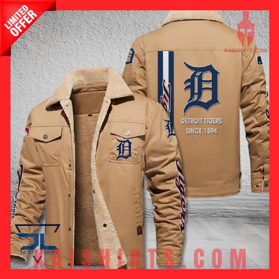 Detroit Tigers MLB Shearling Jacket's Product Pictures - Kaishirts.com