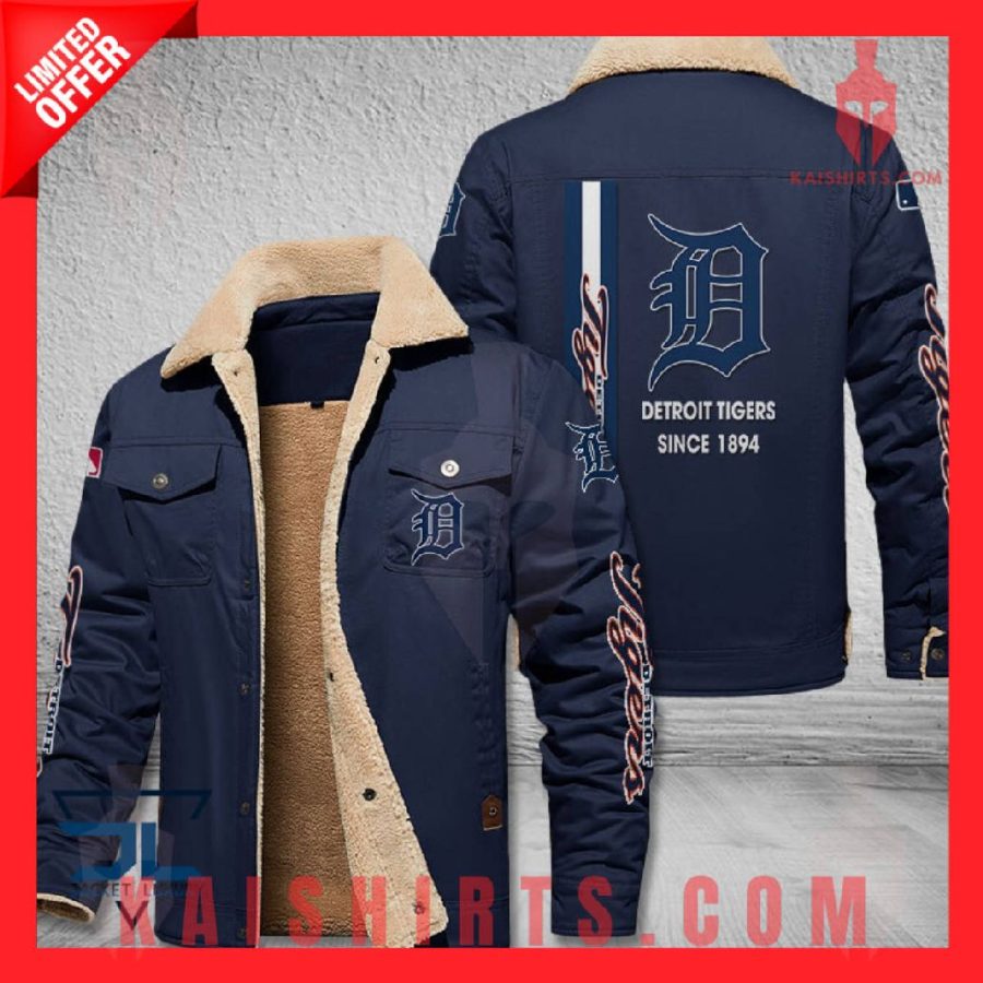 Detroit Tigers MLB Shearling Jacket's Product Pictures - Kaishirts.com