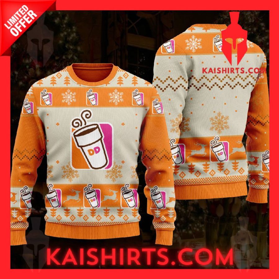 Dunkin Donuts Ugly Christmas Sweater's Product Pictures - Kaishirts.com