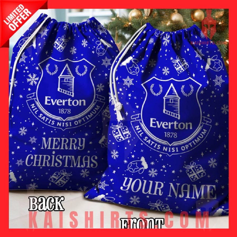 Everton EPL Personalized Christmas Backpack Sack's Product Pictures - Kaishirts.com